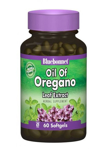 Oil of Oregano Leaf Extract 60 Caps Bluebonnet Nutrition (256719681)
