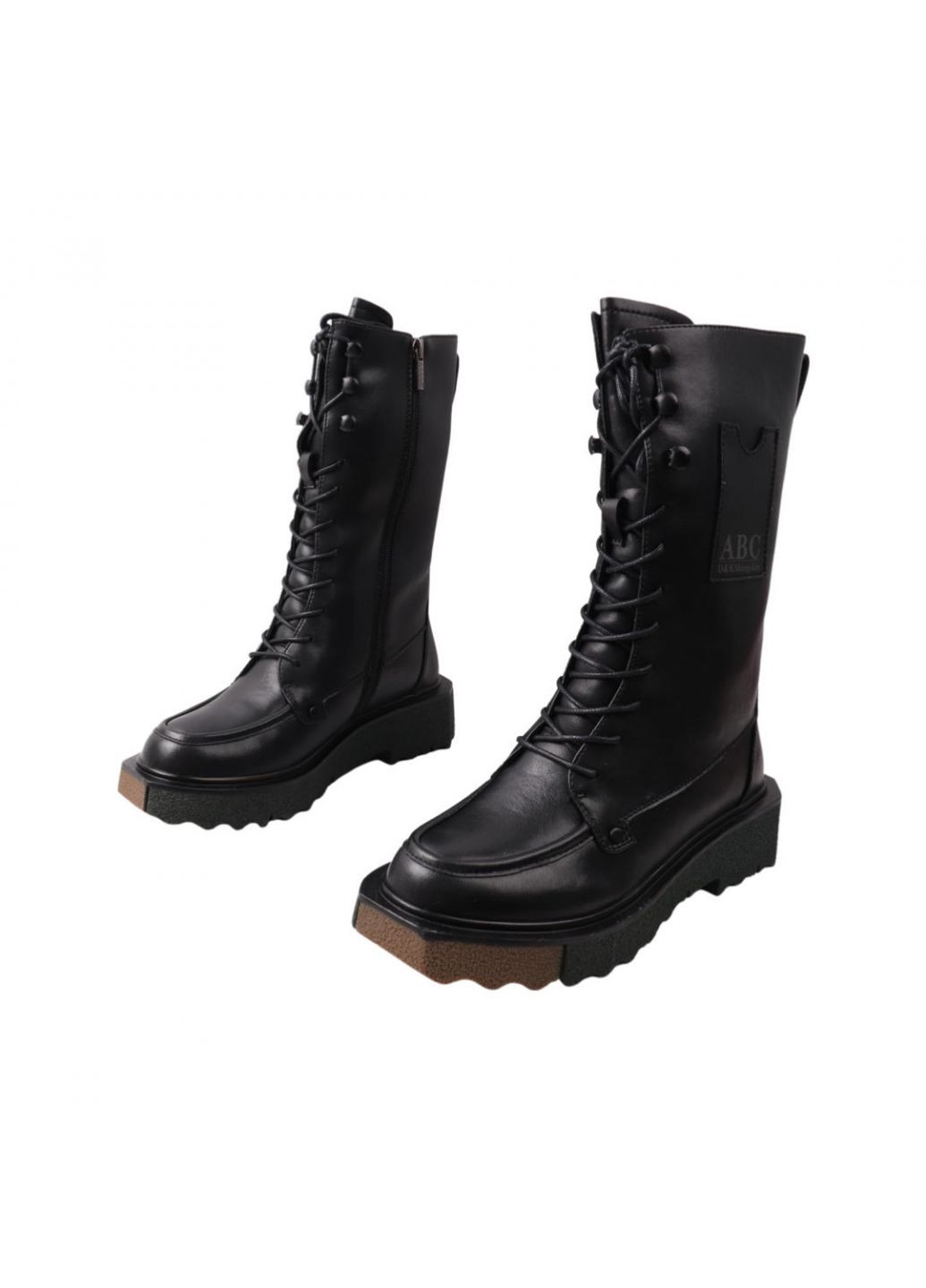 ботинки женские черные натуральная кожа Oeego