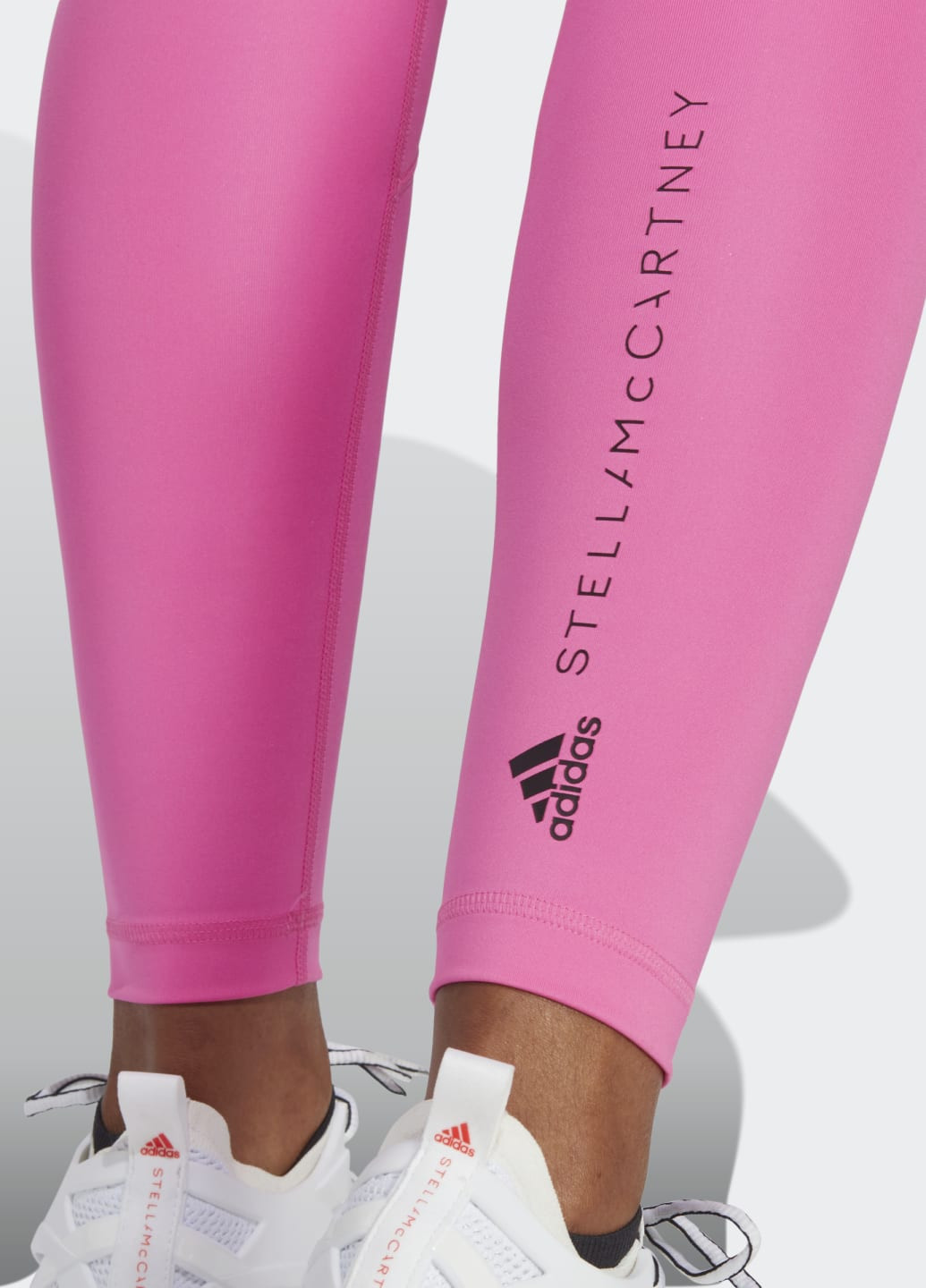 Розовые демисезонные леггинсы для фитнеса by stella mccartney truepurpose adidas