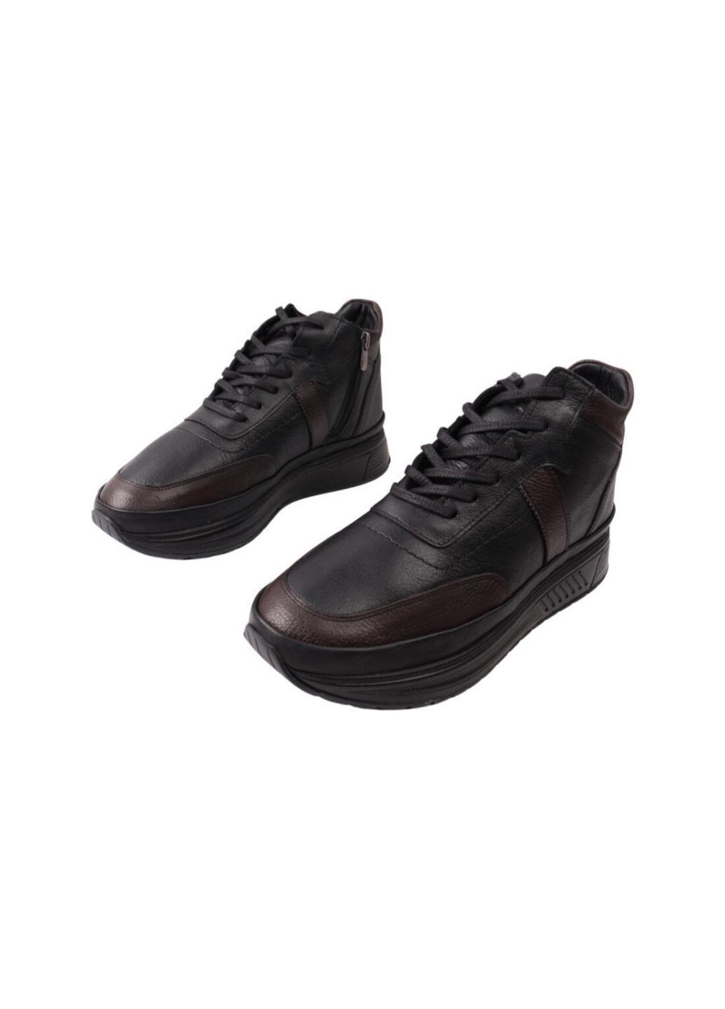 Черные ботинки мужские черные натуральная кожа Ridge