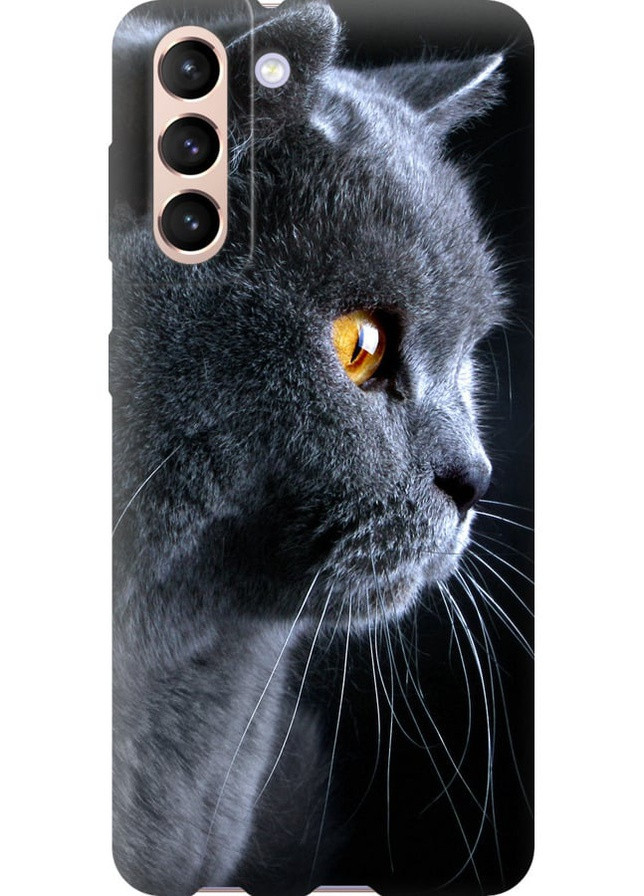 Силіконовий протиударний с посиленими кутами чохол 'Гарний кіт' для Endorphone Samsung Galaxy S21 (258484527)