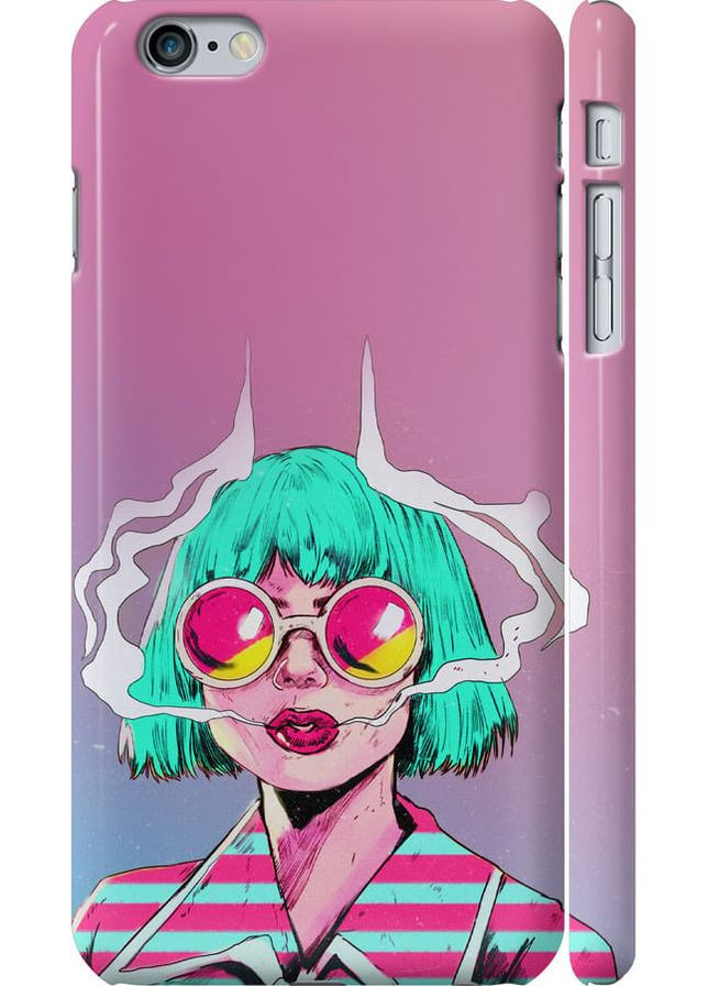 3D пластиковий матовий чохол 'Поп арт дівчина' для Endorphone Apple iPhone 6 Plus (276193135)
