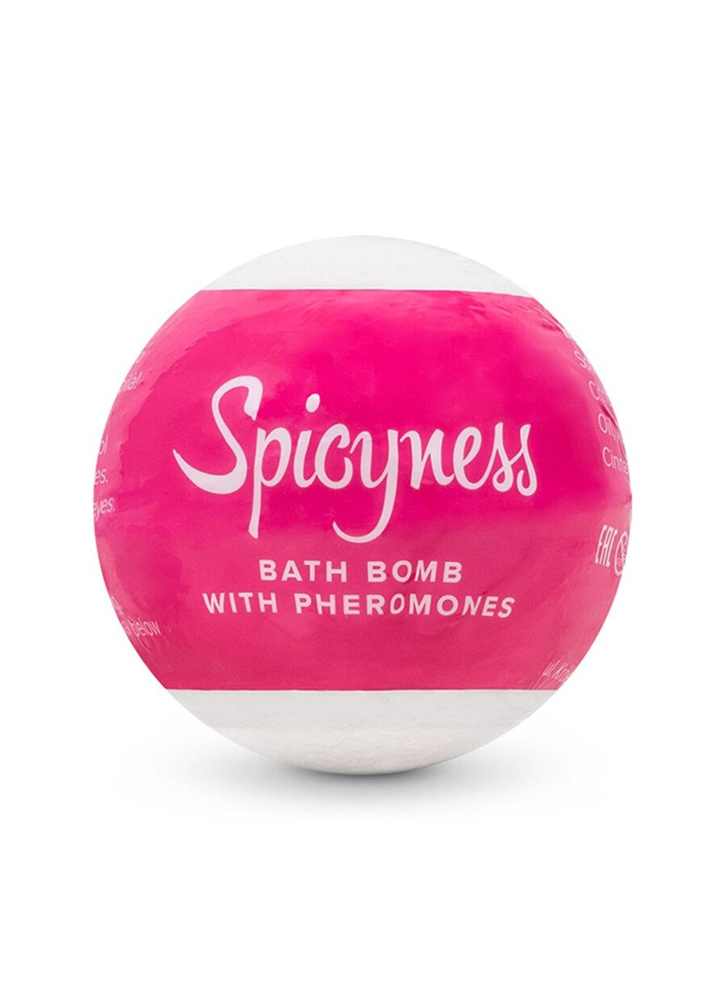 Бомбочка для ванни з феромонами Bath bomb with pheromones Spicy (100 г) Obsessive (277235793)