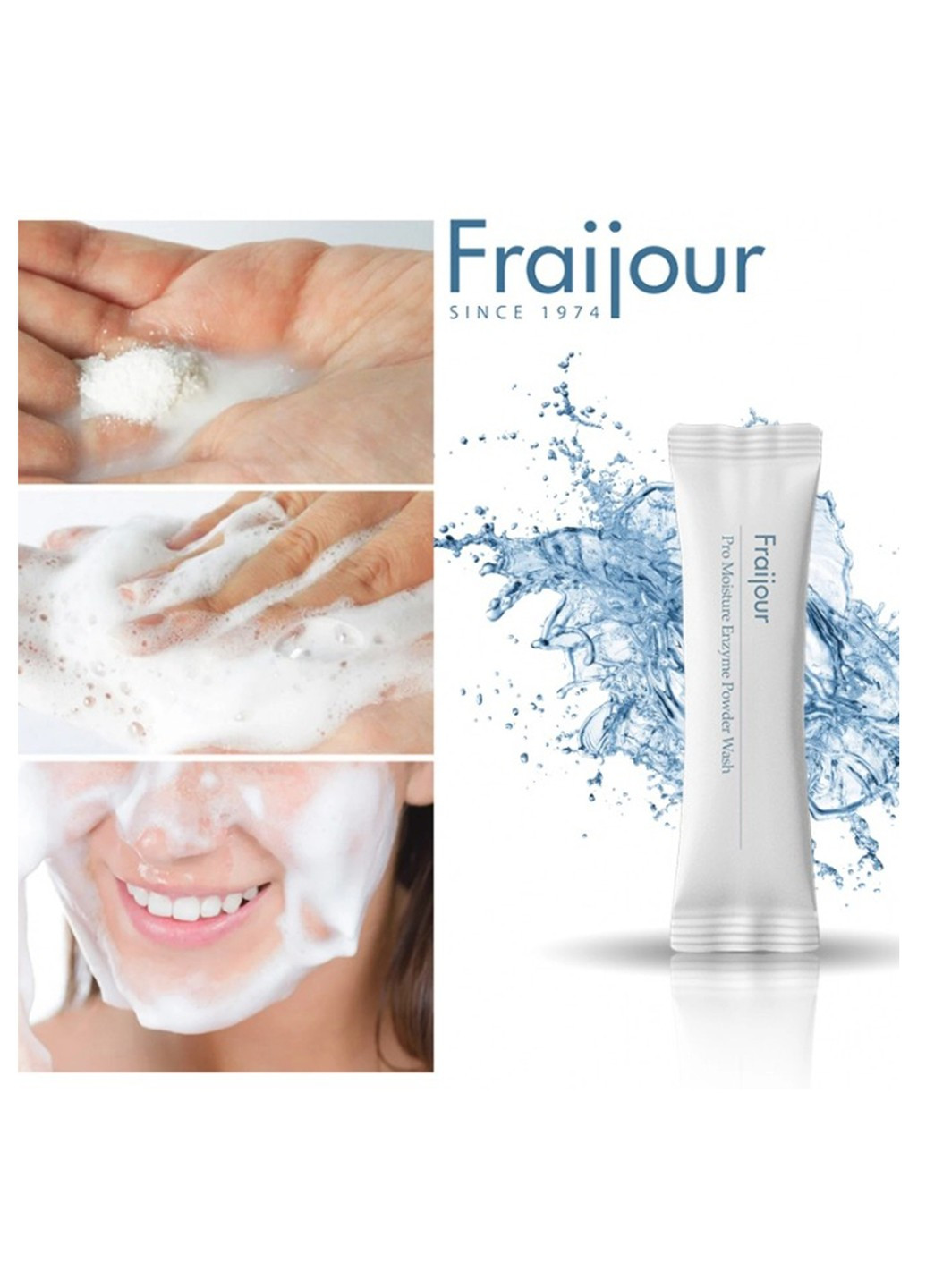 Очищающая энзимная пудра Pro Moisture Enzyme Powder Wash 30 шт 1 г Fraijour (276844182)