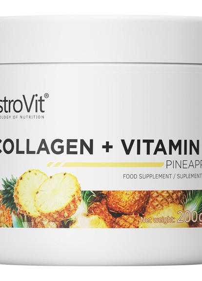 Collagen And Vitamin C 200 g /20 servings/ Pineapple Ostrovit (257342496)