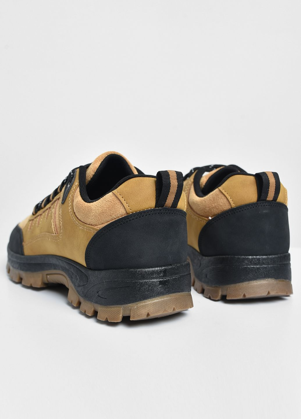 Горчичные осенние ботинки мужские горчичного цвета на шнуровке Let's Shop