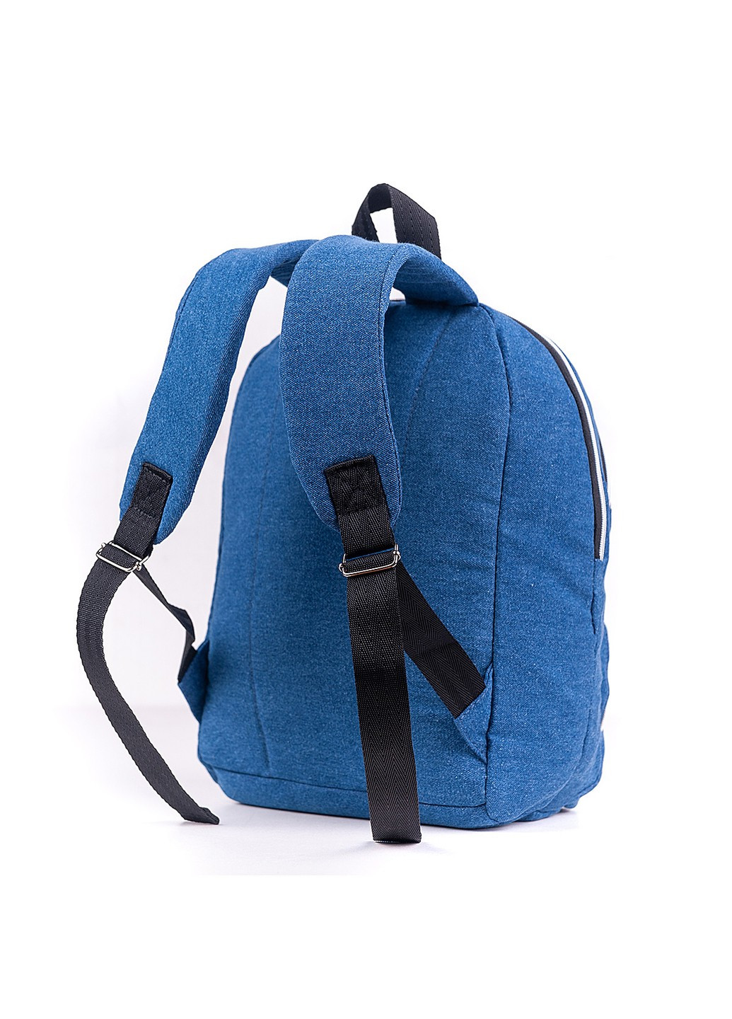 Стильный женский джинсовый рюкзак синего цвета с двумя отделениями и маленьким кармашком повседневный No Brand (258591392)