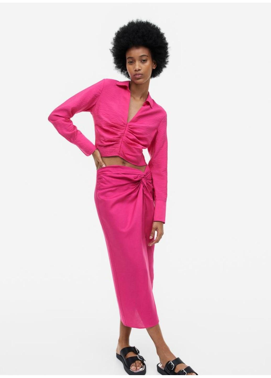 Розовая праздничный рубашка H&M