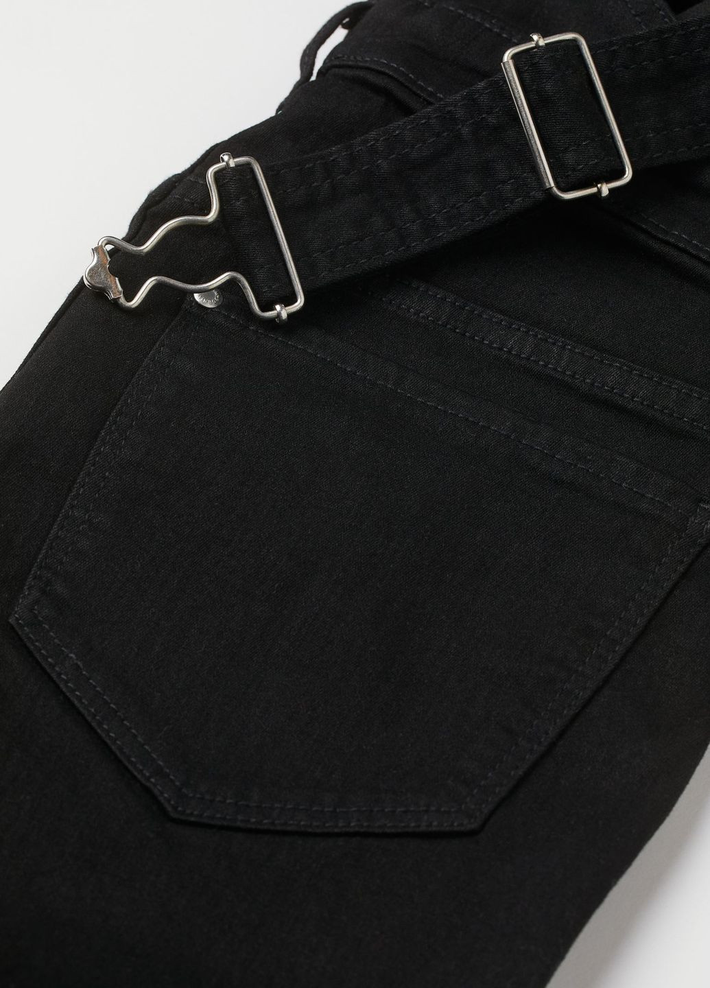 Комбінезон для вагітних H&M однотонний чорний джинсовий бавовна