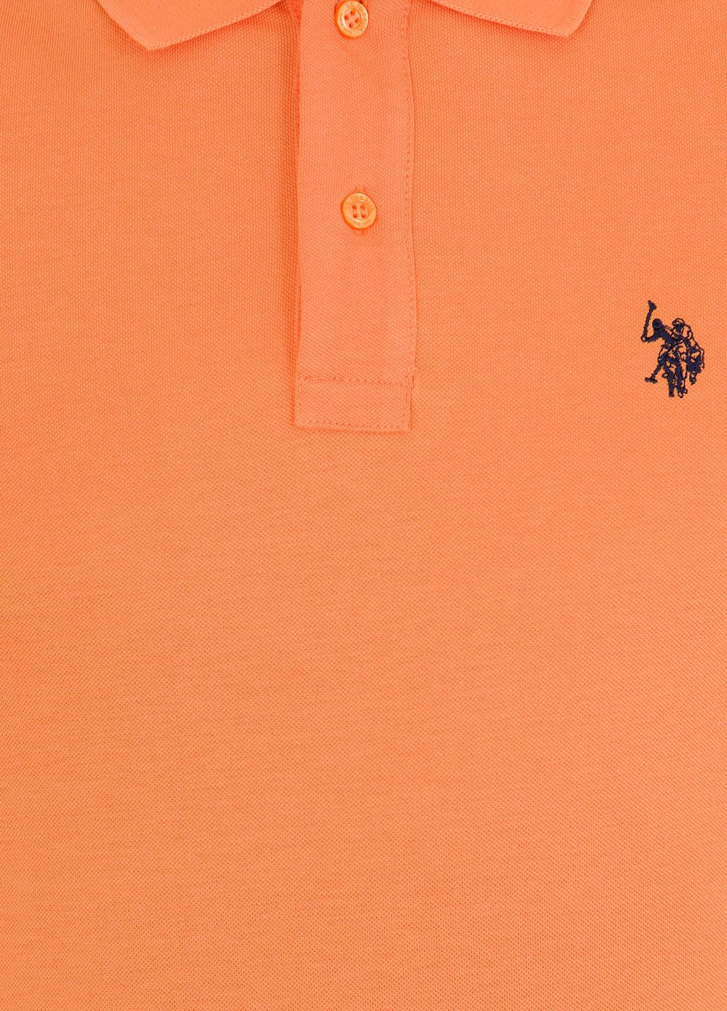 Оранжевая футболка-футболка поло мужское для мужчин U.S. Polo Assn.
