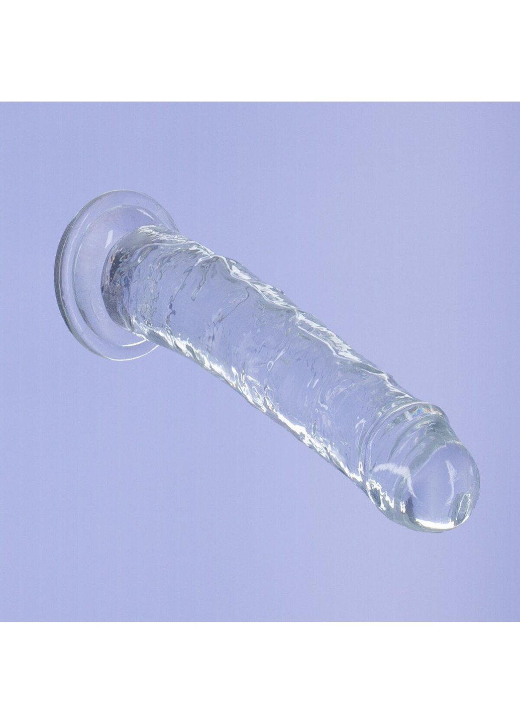 Прозорий фалоімітатор Vertical Dong 8″, присоска, діаметр 3,8 см, віброкуля в подарунок ADDICTION (274376999)