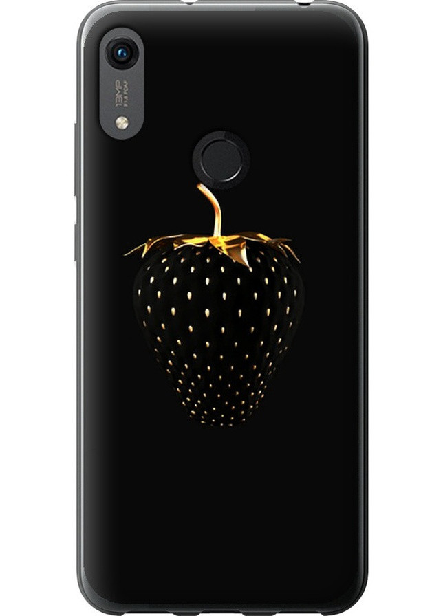 Силіконовий протиударний с посиленими кутами чохол 'Чорна полуниця' для Endorphone Huawei Y6s (258484100)