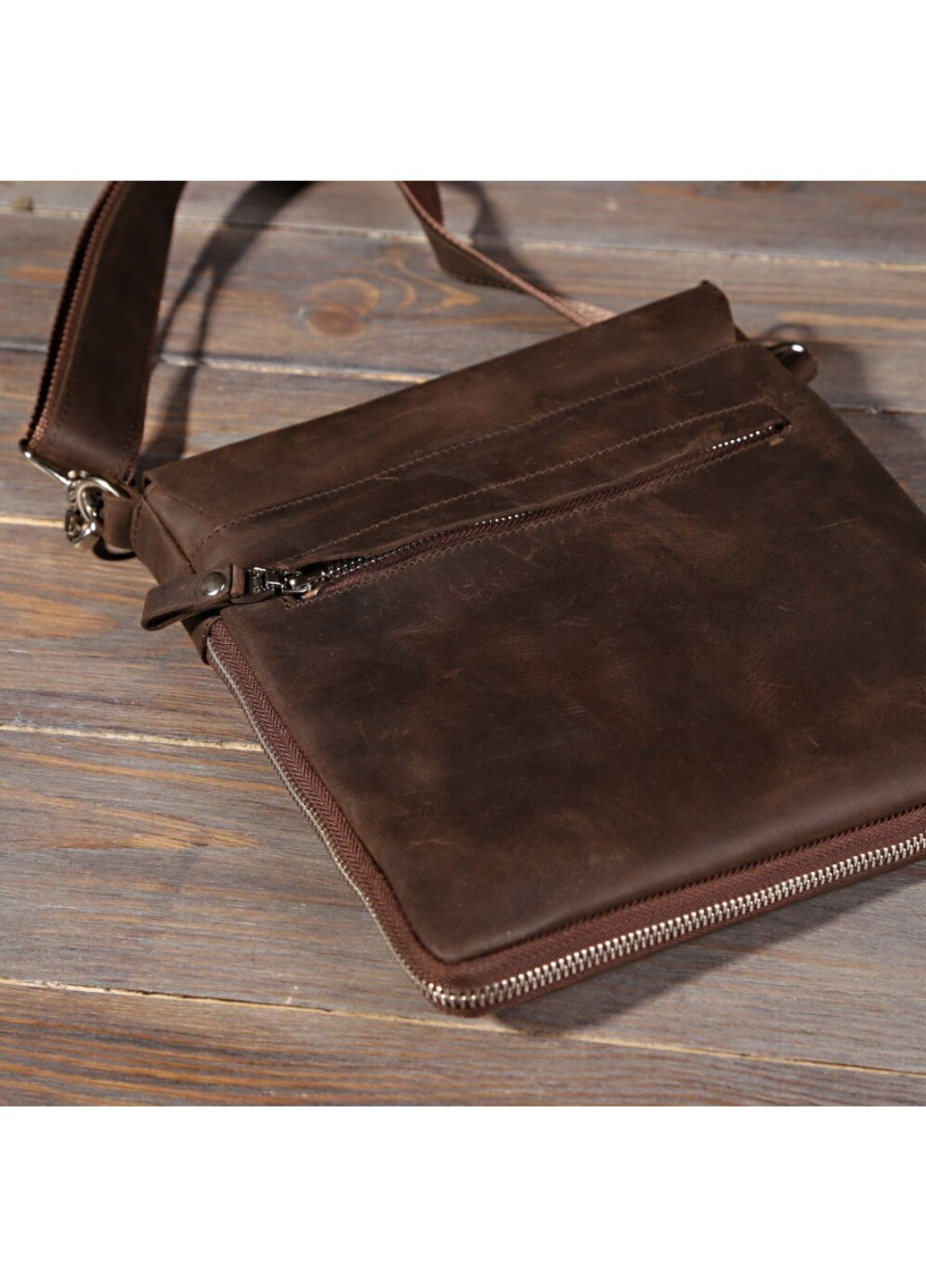 Чоловіча шкіряна сумка 00999 Коричневий Shvigel (262976375)