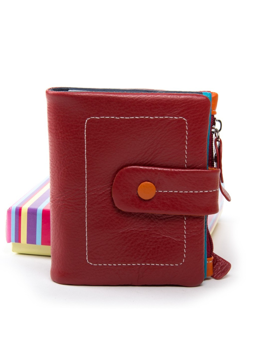 Жіночий шкіряний гаманець Rainbow WRN-1 red Dr. Bond (261551185)