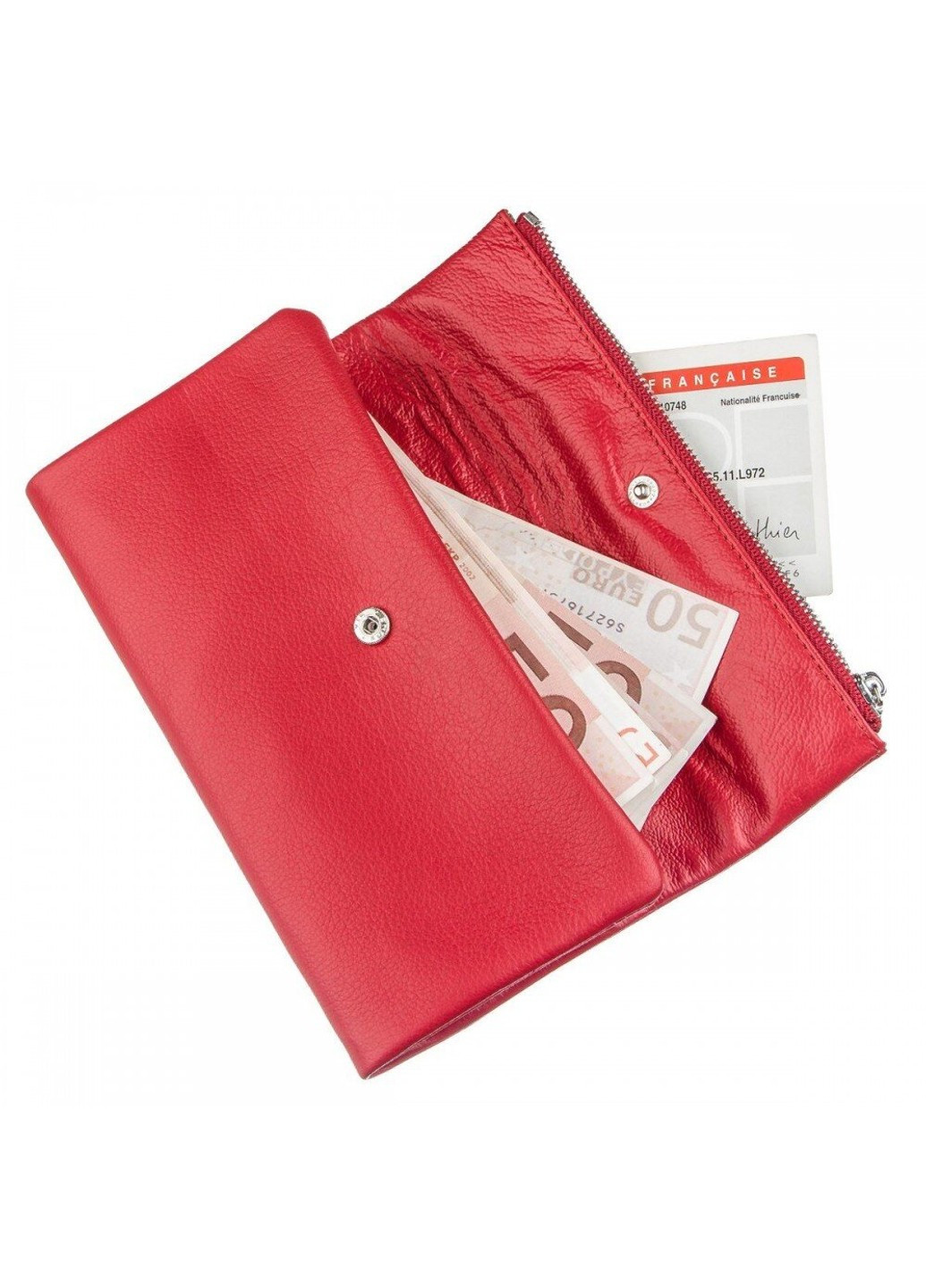 Жіночий червоний гаманець з натуральної шкіри ST Leather 20091 ST Leather Accessories (262453844)
