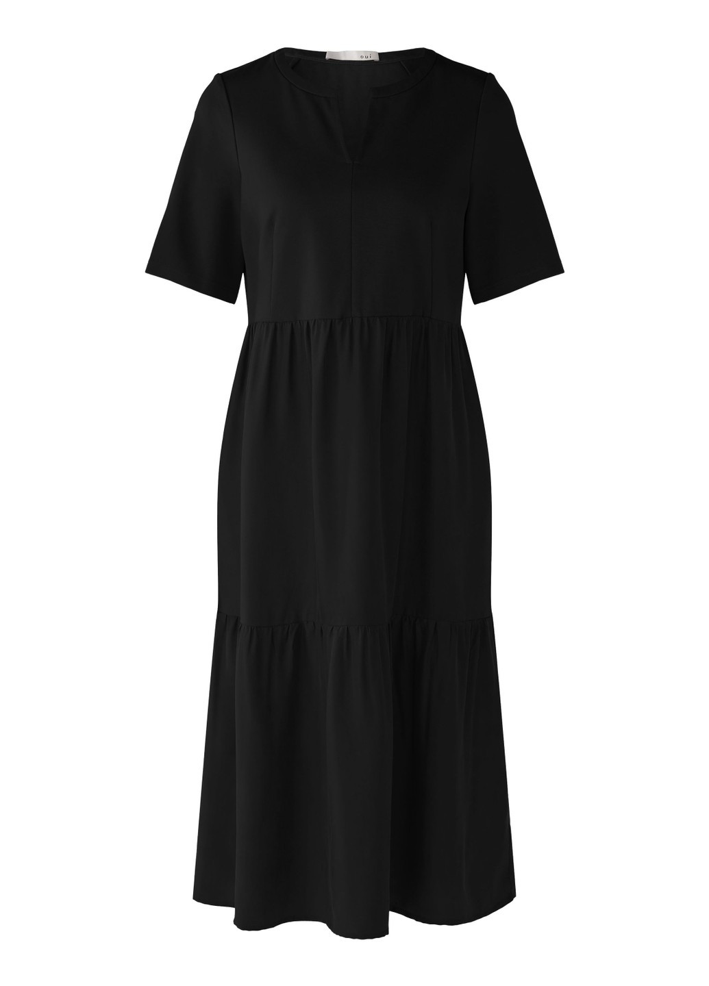 Черное кэжуал женское платье черный а-силуэт Oui