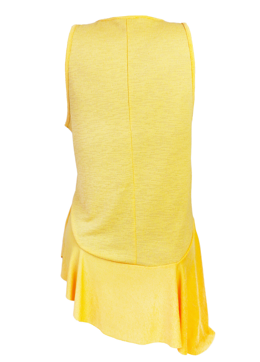 Желтая летняя женская блуза с баской s 42 жёлтый Zara