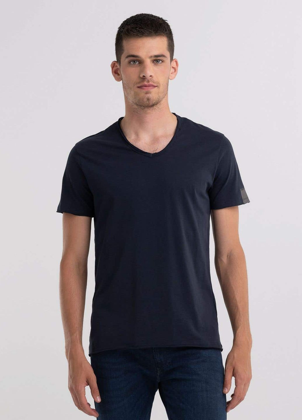 Темно-синяя футболка мужская Replay