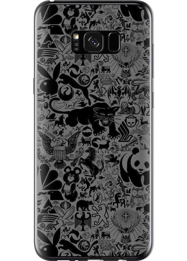2D пластиковий чохол 'Чорно-сірий стікер бомбінг' для Endorphone Samsung Galaxy S8 Plus (259323006)