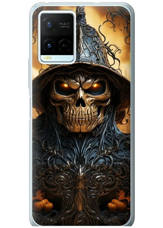Силиконовый чехол 'Череп 2' для Endorphone Vivo Y21 (266810724)