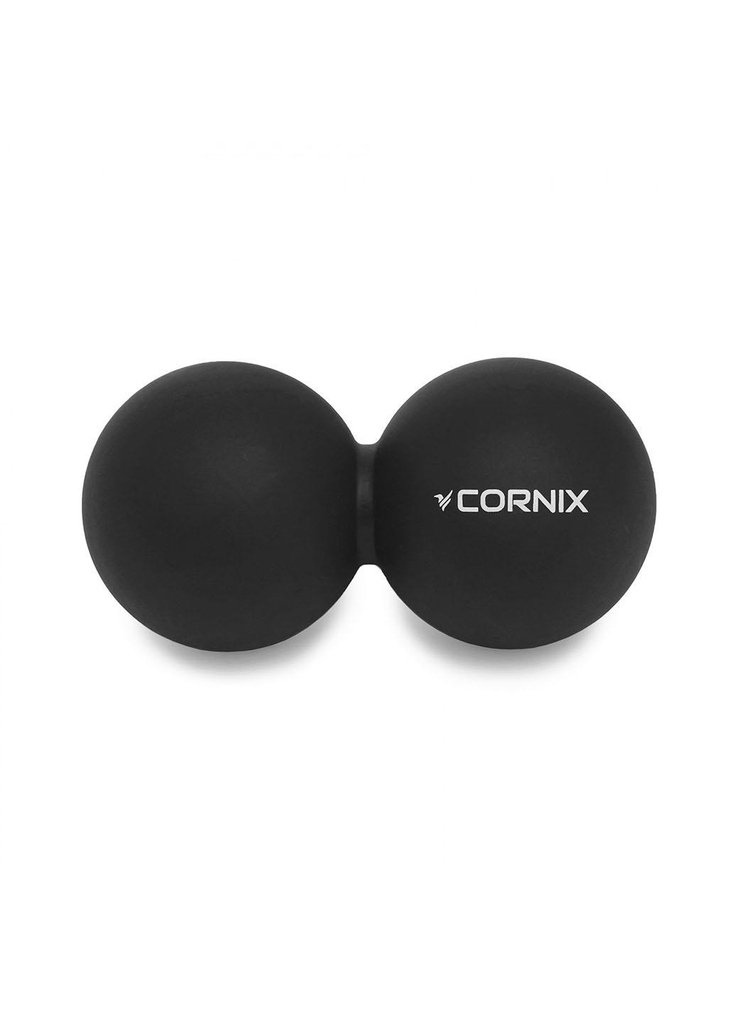 Масажний м'яч Cornix Lacrosse DuoBall 6.3 x 12.6 см XR-0113 Black No Brand (260735629)