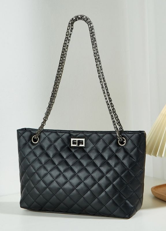 Женская классическая сумка шопер черная No Brand (266337961)