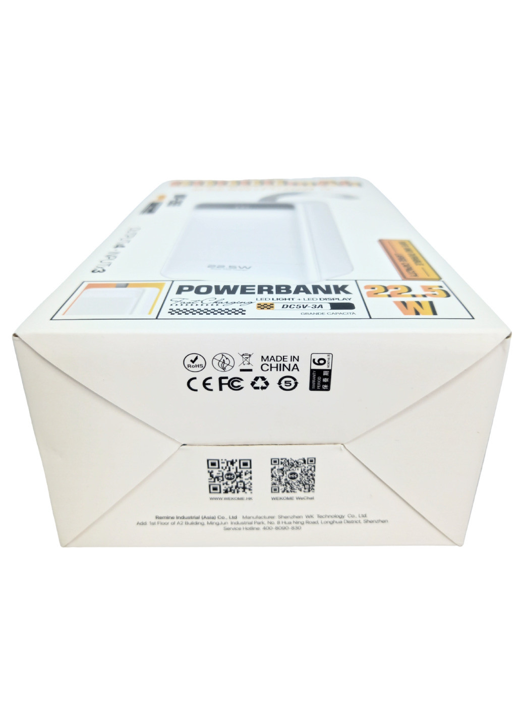 Power Bank 60000 mAh 22,5 W WEKOME Minre WP-269 реальная ёмкость быстрая зарядка внешний аккумулятор павербанк (павербанк) No Brand