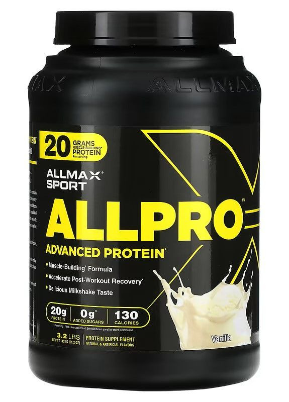 Протеин ALLPRO Advanced Protein 1453 g (Vanilla) ALLMAX Nutrition (260168287)