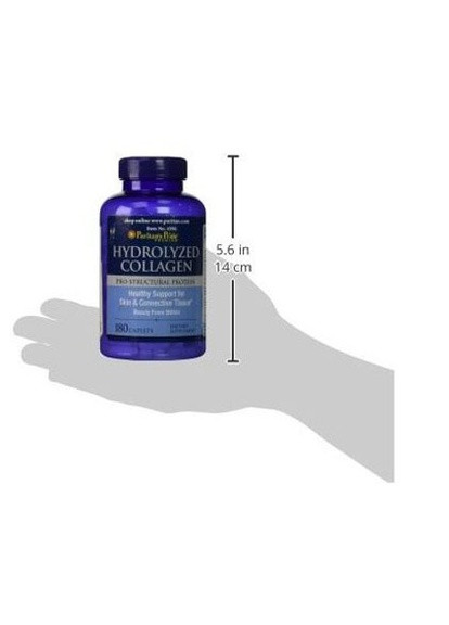 Puritan's Pride Hydrolyzed Collagen 1000 mg 180 Caplets Puritans Pride (256724624)