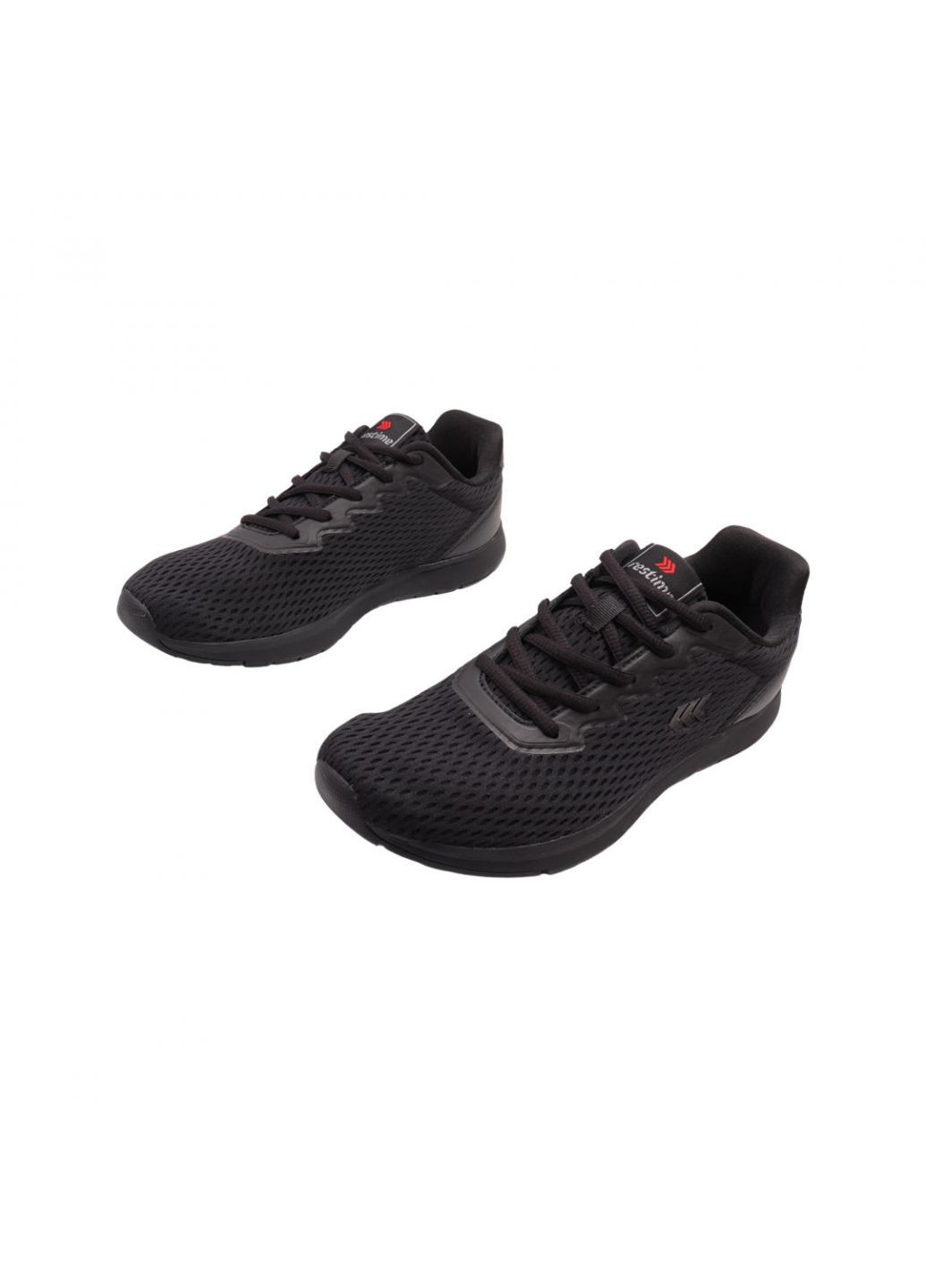 Черные кроссовки мужские черные текстиль Restime 200-22LK