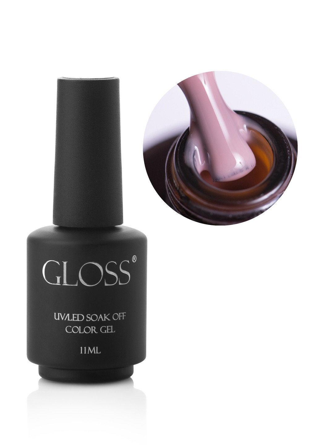 Гель-лак GLOSS 127 (натурально-розовый камуфлирующий), 11 мл Gloss Company пастель (269712584)