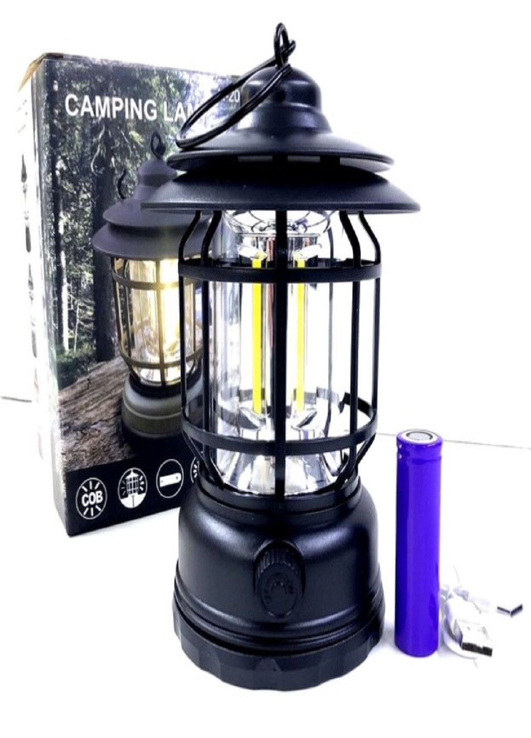 Туристичний акумуляторний ліхтар K20 світлодіодна лампа для дому та кемпінгу VTech (258689504)