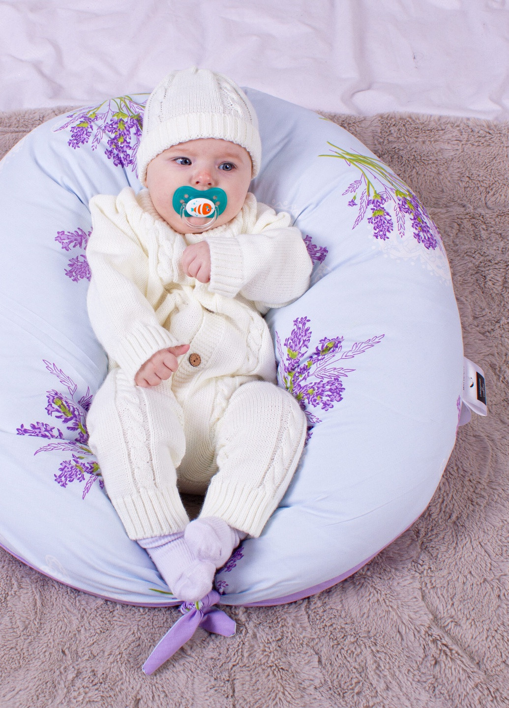 Подушка для беременных и кормления №8641 Print Line 17-0130 Lavender sea 30х170 (2200006347262) Mirson (258821506)