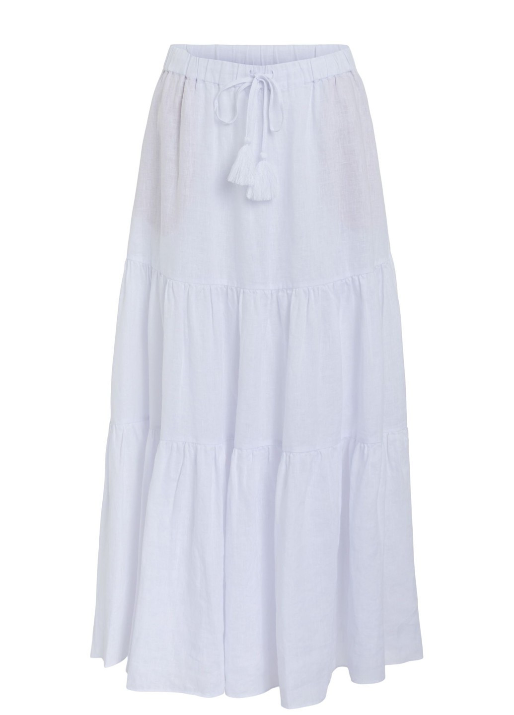 Белая повседневный юбка Oui клешированная