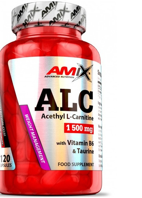 ALC with Taurine & Vitamin B6 120 Caps Amix Nutrition (257561389)