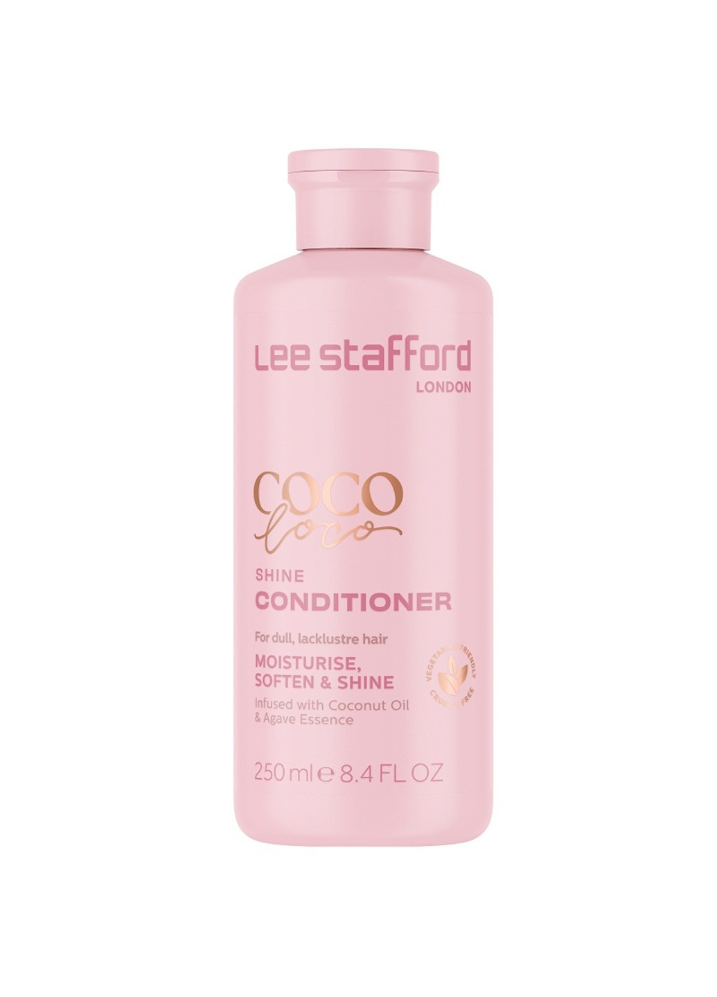Кондиціонер для блиску з кокосовою олією Coco Loco Shine Conditioner 250 мл Lee Stafford (275107398)