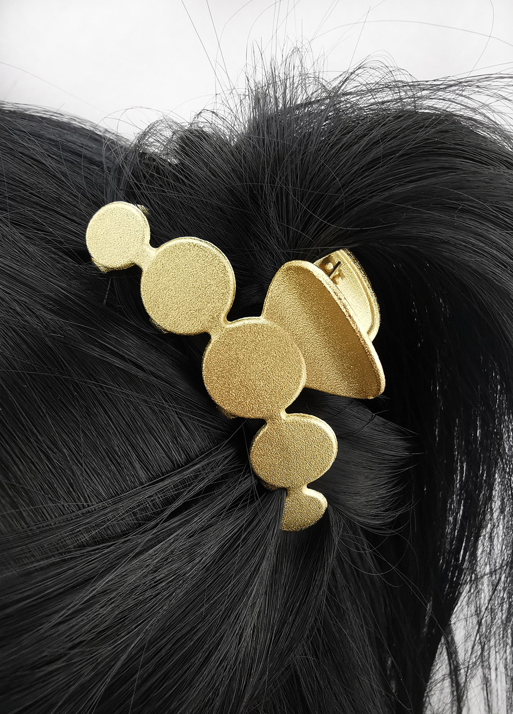 Заколка для волос краб металический матовый Luvete (261325224)