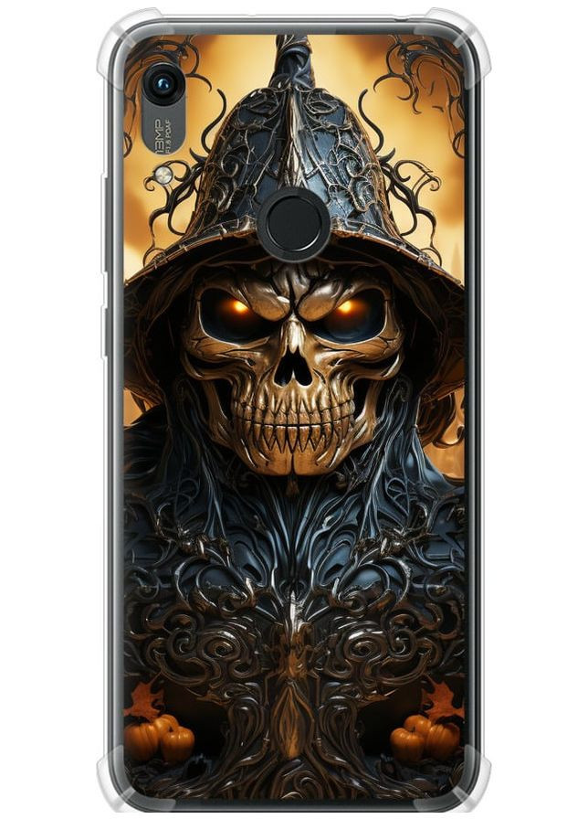 Силіконовий протиударний с посиленими кутами чохол 'Череп 2' для Endorphone Huawei Honor 8A (266809931)