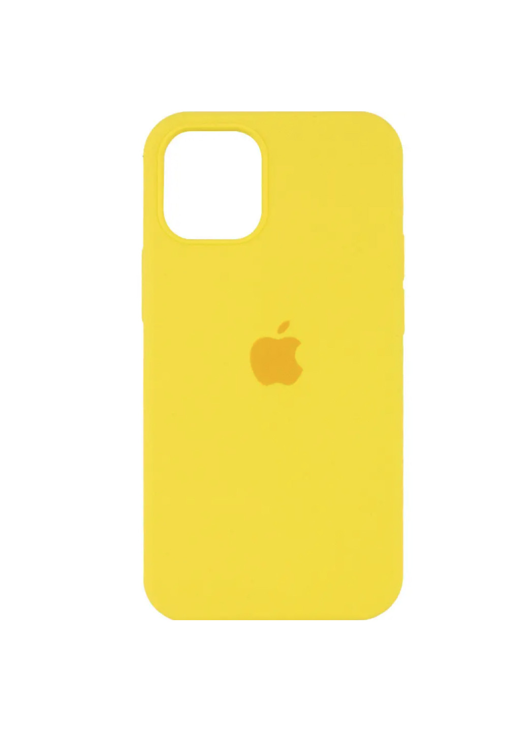 Чохол для iPhone 12/12 Pro Silicone Case Yellow No Brand (257557398)