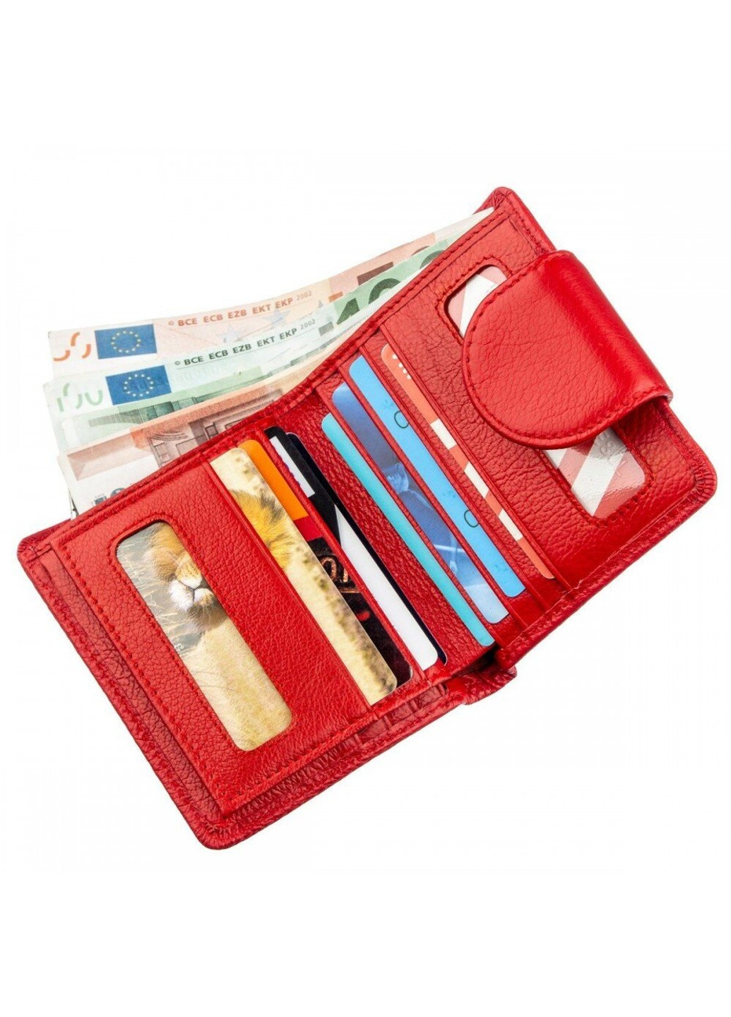 Женский красный кошелёк из натуральной кожи ST Leather 18923 Красный ST Leather Accessories (262453724)