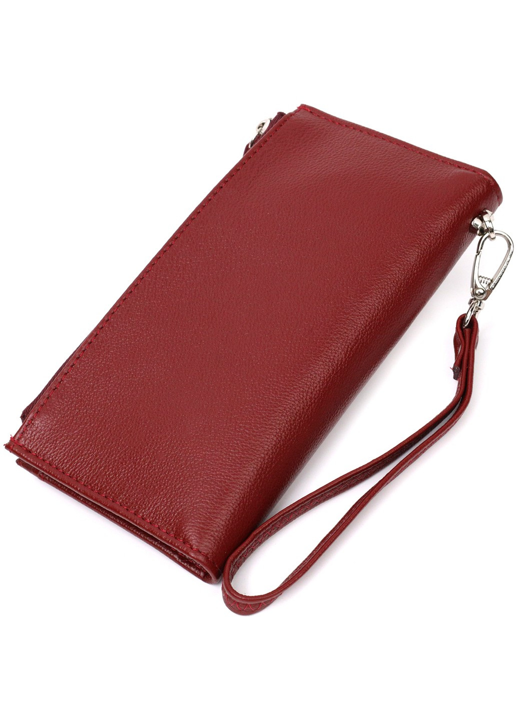 Стильный и яркий женский кошелек-клатч 19433 Бордовый st leather (276457464)