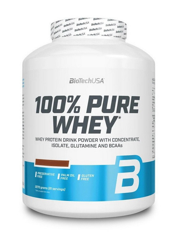 100% Pure Whey 2270 g /81 servings/ Chocolate Peanut butter Biotechusa (257079623)