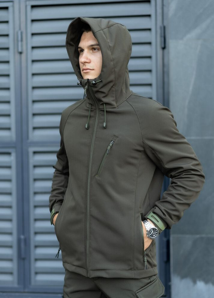 Оливковая (хаки) демисезонная куртка matrix хаки Pobedov