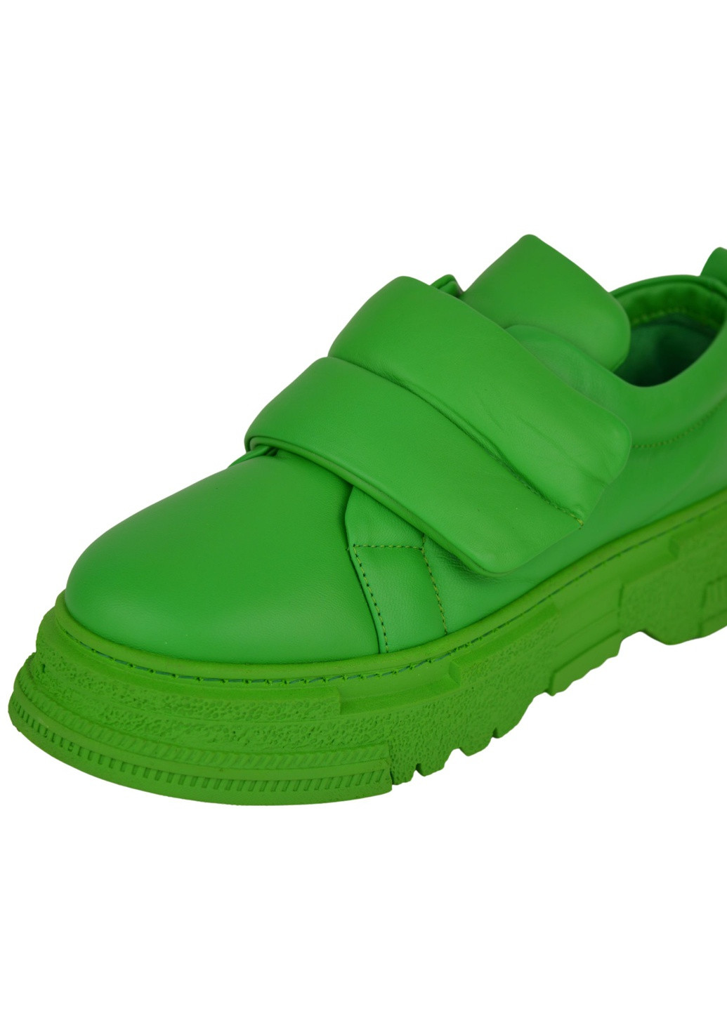 Туфли на липучке зеленые Phany