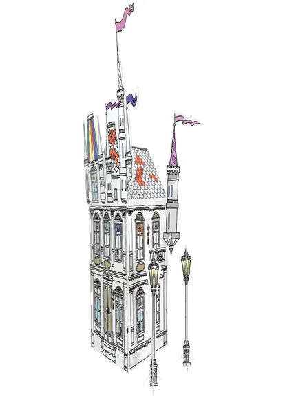 3D-раскраска для детей Сказочный замок, Рlaytive Lidl (268037009)