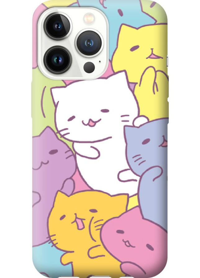 Силиконовый чехол 'Котики' для Endorphone Apple iPhone 13 Pro (258262982)