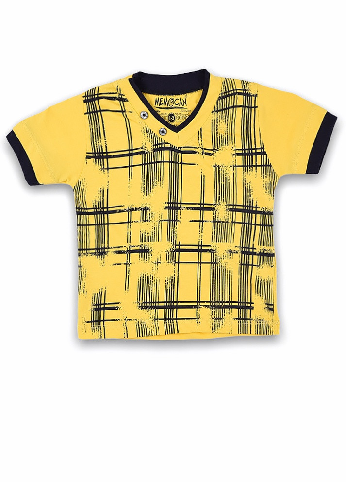 Желтая летняя футболка Let's Shop