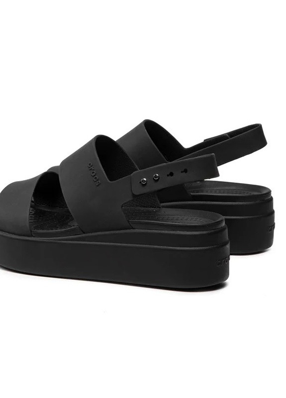 Жіночі сандалі крокси на платформі Crocs classic brooklyn low (258818670)