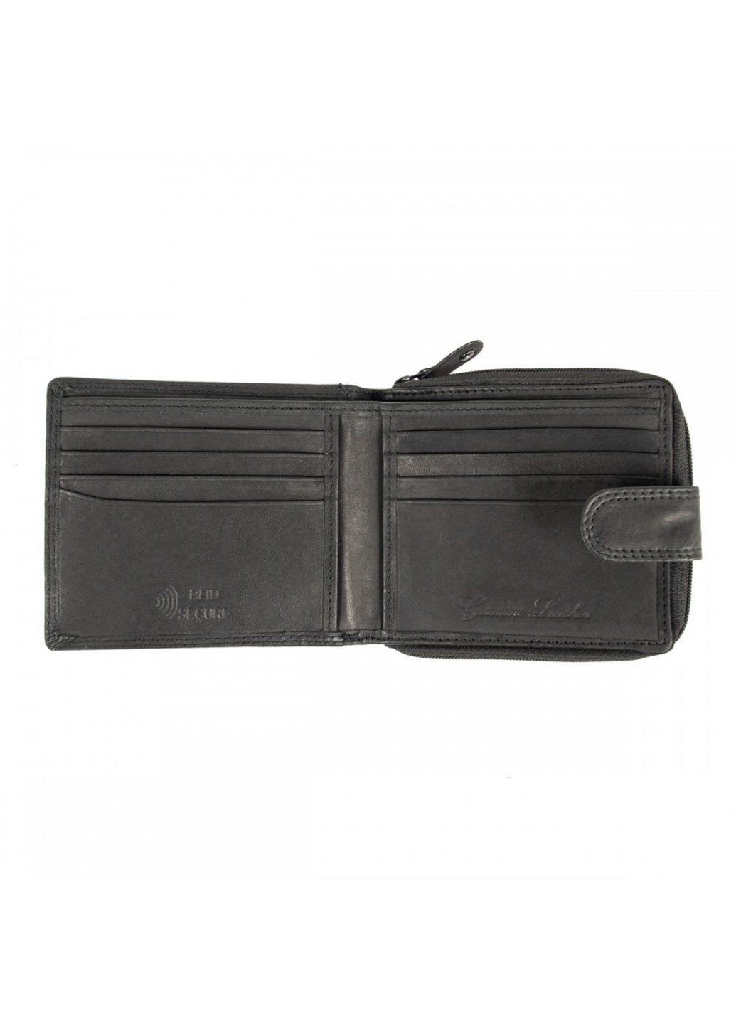 Англійський чоловічий шкіряний гаманець NC43MN Black (Чорний) JCB (276456907)