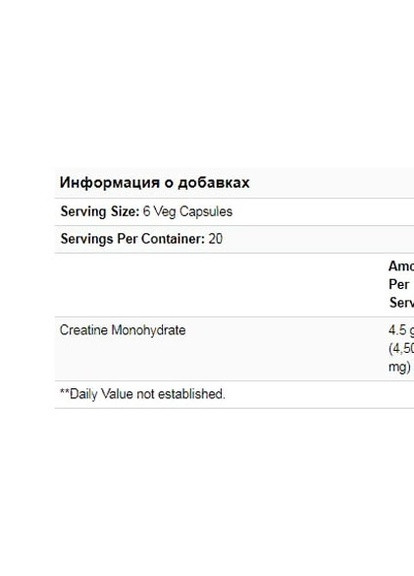 Creatine Monohydrate 750 mg 120 Veg Caps Now Foods (256723973)